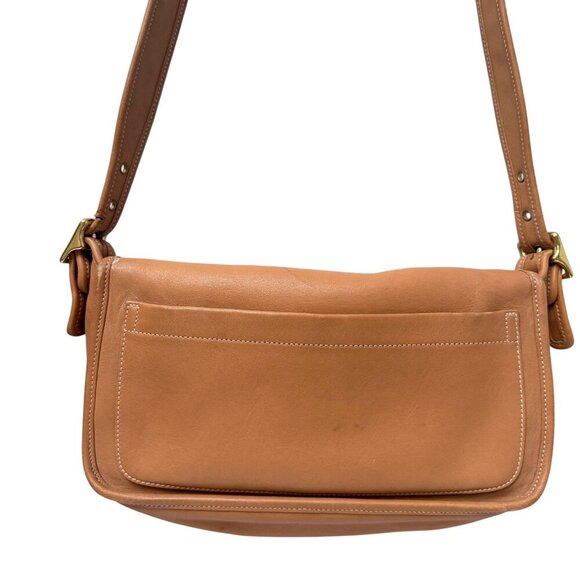 COACH Legacy Field Tan Handbag Leather Shoulder Messenger Crossbody Bag 9128 - Picture 2 of 16